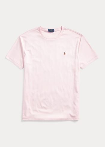 Ralph Lauren Classic Soft Bavlněné T-Shirt Růžové | j7jS9Xx7