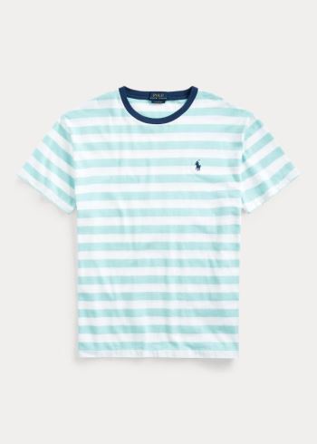 Ralph Lauren Classic Striped Jersey T-Shirt Zelene Bílé | bpY9OhwC