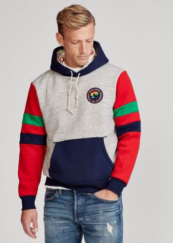 Ralph Lauren Color-Blocked Hoodie Šedé Viacfarebný | 7R5CZdgq