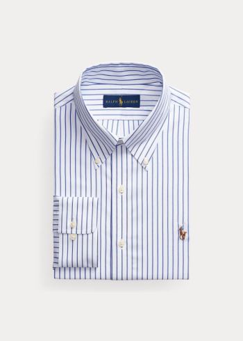 Ralph Lauren Custom Fit Striped Shirt Blankyt Bílé | 1f8wxYrR