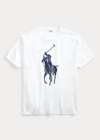 Ralph Lauren Custom Slim Fit Jersey T-Shirt Bílé | E9okyd2a