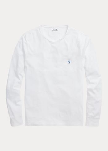 Ralph Lauren Custom Slim Fit Jersey T-Shirt Bílé | NLw5p41q