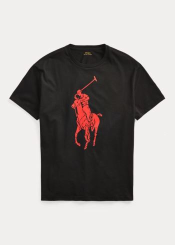 Ralph Lauren Custom Slim Fit Jersey T-Shirt Černé | ahvWt2g1