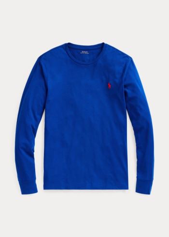 Ralph Lauren Custom Slim Fit Jersey T-Shirt Královská Modrá Blankyt | pMLchLpE