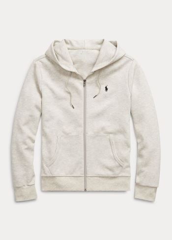 Ralph Lauren Double-Knit Full-Zip Hoodie Světle Šedé | ZRa4YyMC