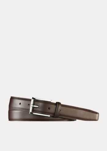 Ralph Lauren End-Bar-Přezkou Belt Tmavě Hnědé | uEWv5xz6