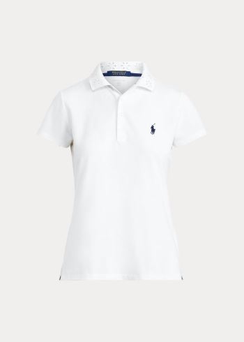 Ralph Lauren Eyelet Golfové Polo Shirt Bílé | cMPXNE10