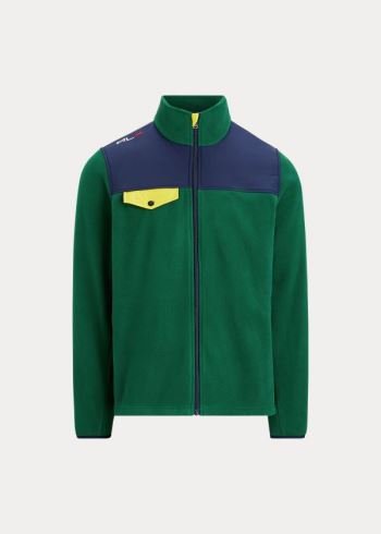 Ralph Lauren Fleece Mockneck Jacket Zelene Viacfarebný | AhjR0sq9