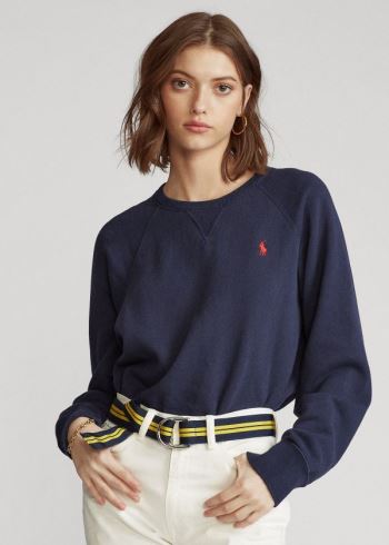 Ralph Lauren Fleece Pullover Tmavě Blankyt | PvelHYjQ