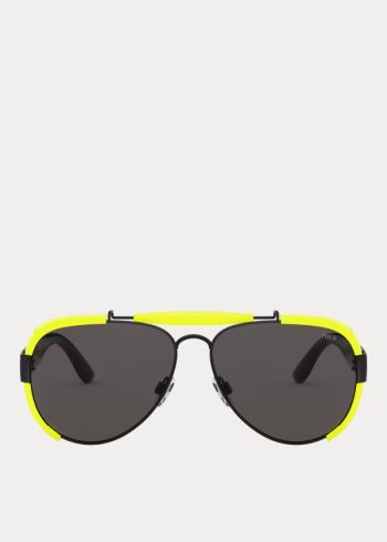 Ralph Lauren Fluorescent Pilot Sunglasses Tmavě Šedé | nxHYmt88