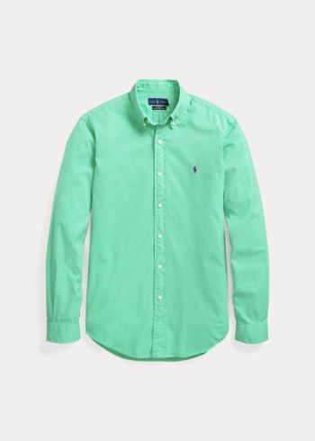 Ralph Lauren Garment-Dyed Oxford Shirt Zelene | yEs4UIk4