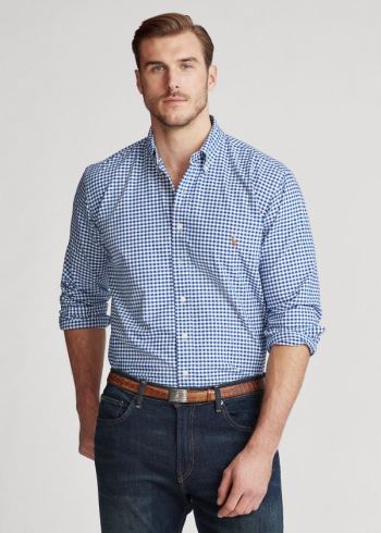 Ralph Lauren Gingham Oxford Shirt Blankyt Bílé | axQDhLqe