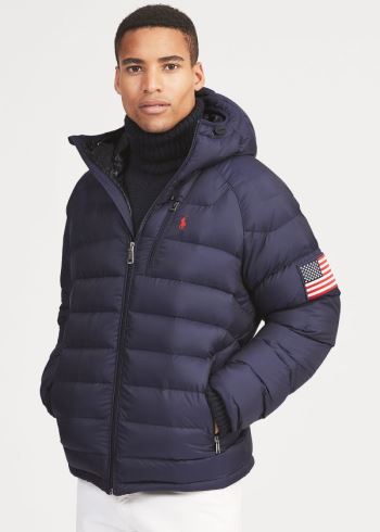 Ralph Lauren Glacier Heated Down Jacket Tmavě Blankyt | ZUiUcPAp