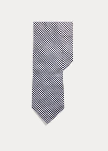 Ralph Lauren Glen Plaid Silk Narrow Tie Tmavě Blankyt Bílé | CniyNz2e