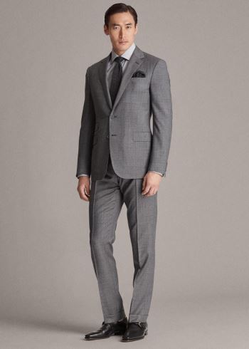 Ralph Lauren Gregory Hand-Tailored Suit Šedé Viacfarebný | DVZCDNMA