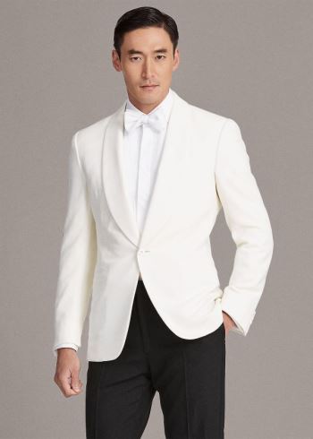 Ralph Lauren Gregory Wool Dinner Jacket Krém | rvfQUcYa