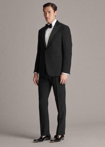 Ralph Lauren Gregory Wool Peak-Lapel Tuxedo Černé | VuzDhBhN