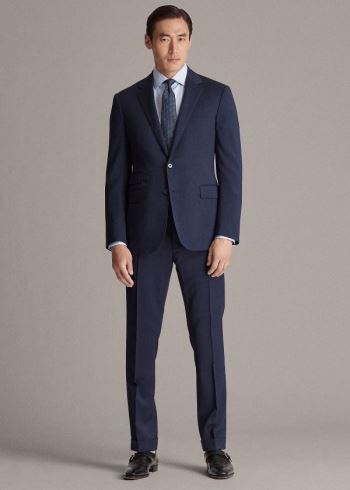 Ralph Lauren Gregory Wool Serge Suit Tmavě Blankyt | td7TUUBw