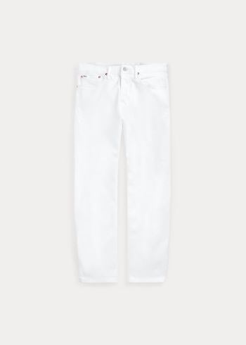 Ralph Lauren Hampton Relaxed Straight Jean Bílé | 0zyDiI0U