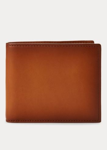 Ralph Lauren Hand-Burnished Vachetta Wallet Hnědé | BJAaS8iJ