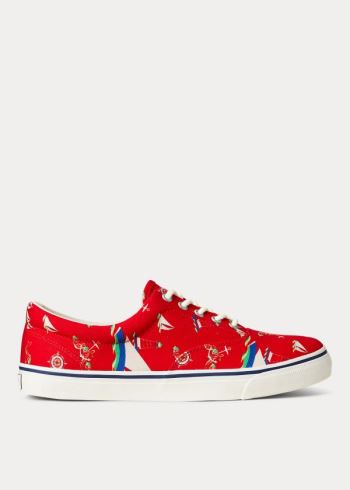 Ralph Lauren Harpoon Platene Sneakers Červené Viacfarebný | AkEsXpfP