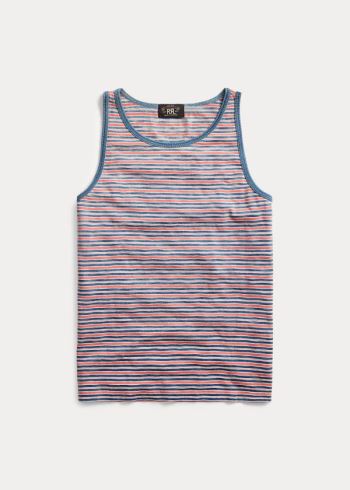 Ralph Lauren Indigo Striped Bavlněné Tank Indigo Proužek | u8lc8ORU