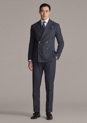 Ralph Lauren Kent Glen Plaid Twill Suit Tmavě Blankyt Blankyt Černé | 3rxaXMY0