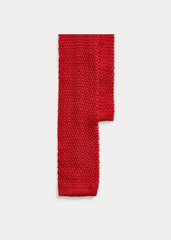 Ralph Lauren Knit Silk Tie Červené | DoihpZ4X