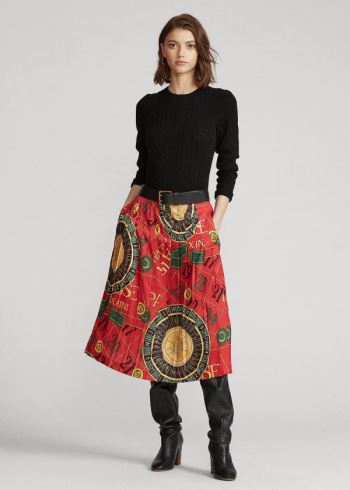 Ralph Lauren Limited Edition Casino Skirt Červené | yyXmtpob