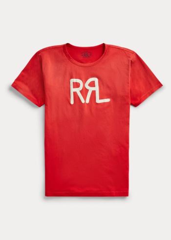 Ralph Lauren Logo Jersey T-Shirt Červené | jGirg7ZE