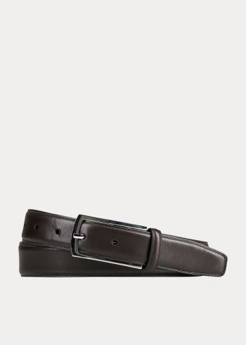 Ralph Lauren Læder Rectangle-Přezkou Belt Hnědé | Y5dv5tmY