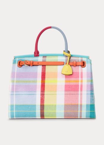 Ralph Lauren Madras Large RL50 Handbag Viacfarebný | AlZYmOKl