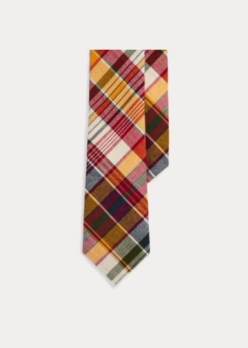 Ralph Lauren Madras Narrow Tie Žluté Červené Viacfarebný | 6L5I7mzS