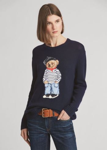 Ralph Lauren Marseille Polo Bear Svetrové Tmavě Blankyt | uJktMD5T