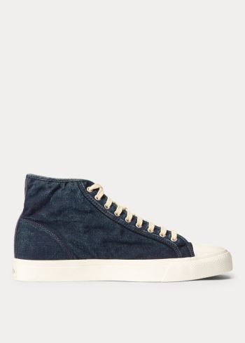 Ralph Lauren Mayport Indigo Platene Sneakers Indigo | 2L9L7x56