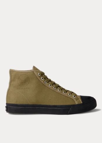 Ralph Lauren Mayport Platene Sneakers Olivy Zelené | NJr3uGnm