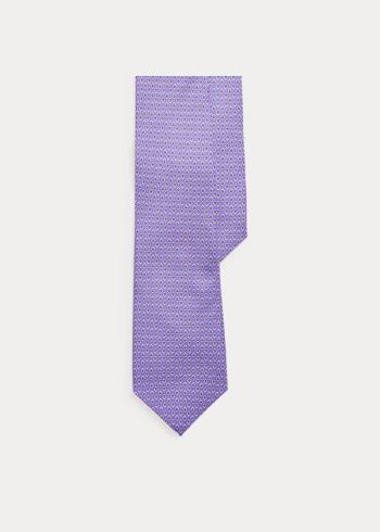 Ralph Lauren Micro-Diamond Silk Tie Fialové | 4rHpDAMA