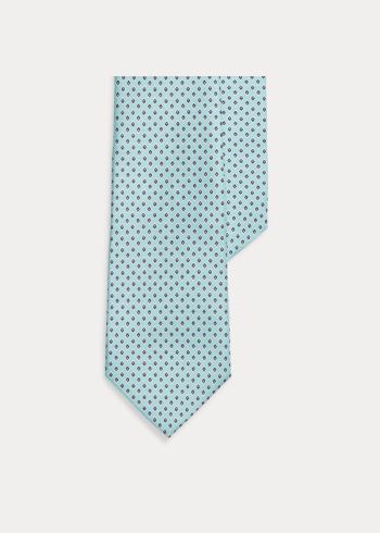 Ralph Lauren Micro-Diamond Silk Tie Tyrkysové | RiyjmiwT