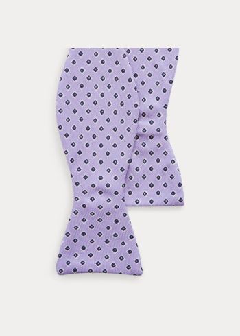 Ralph Lauren Neat Silk Bow Tie Fialové | U49jxw8B