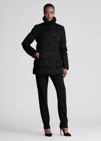 Ralph Lauren Nigel Virgin Wool Down Coat Černé | x2sYcUmh