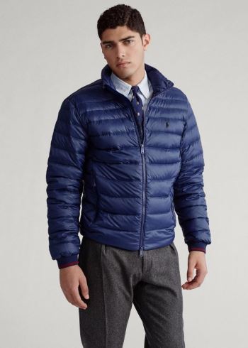 Ralph Lauren Packable Quilted Down Jacket Tmavě Blankyt | fi7kenLr