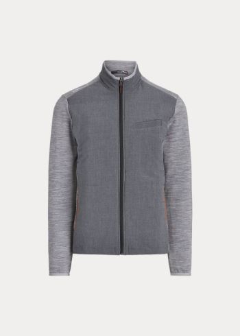 Ralph Lauren Paneled Stretch Terry Jacket Šedé | AMw1iAvL