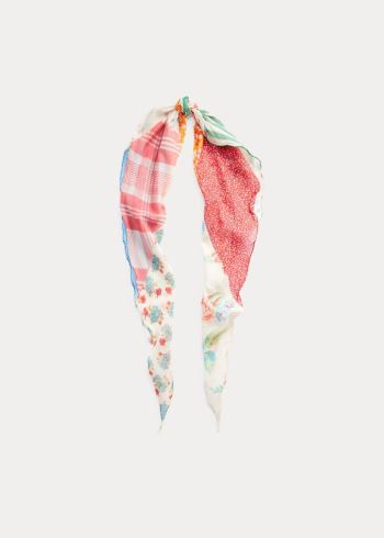 Ralph Lauren Patchwork Bavlněné Scarf Viacfarebný | gWveKlQD