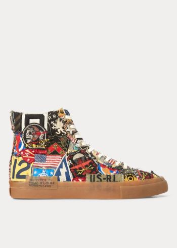 Ralph Lauren Patchwork Solomon Sneakers Viacfarebný | dlK2iwkb