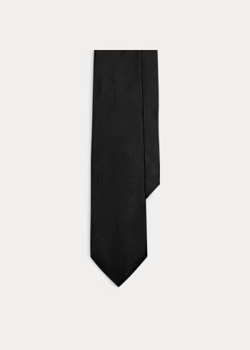 Ralph Lauren Peau de Soie Narrow Tie Černé | Gg2HlAsB