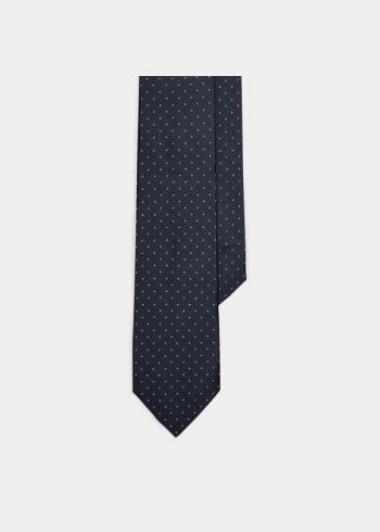 Ralph Lauren Pin Dot Peau de Soie Tie Tmavě Tmavě Blankyt | Jb3TRD2l