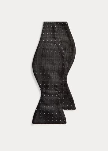 Ralph Lauren Pin Dot Silk Bow Tie Černé | BojQZjIm