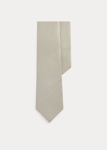 Ralph Lauren Pin Dot Silk Foulard Tie Šedé | 9nS8RbKW