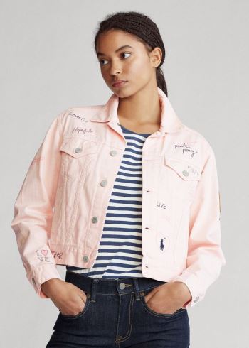 Ralph Lauren Pink Pony Denim Trucker Jacket Růžové | DT2SrBpA