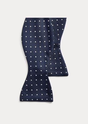 Ralph Lauren Polka-Dot Silk Repp Bow Tie Tmavě Blankyt Bílé | CqHyH5b5